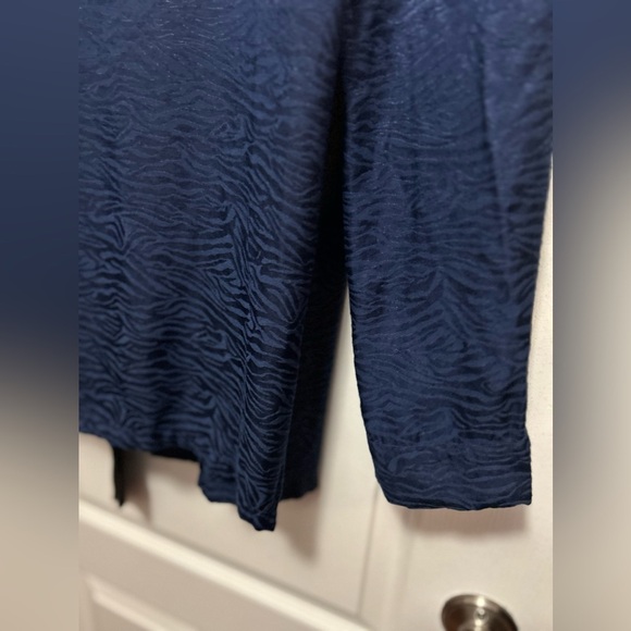 VICTORIA’S SECRET kimono robe black and blue zebra print women’s M/L women’s - Picture 13 of 13